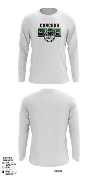 Long Sleeve Performance Shirt, CONCORD HIGH SCHOOL Cross Country, Cross Country, Teamtime, Team time, sublimation, custom sports apparel, team uniforms, spirit wear, spiritwear, sports uniforms, custom shirts, team store, custom team store, fundraiser sports, apparel fundraiser