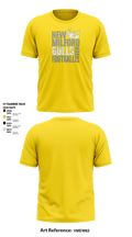 New Milford Bulls Football And Cheerleading 19489077 Short Sleeve Performance Shirt - 14