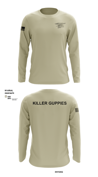 Long Sleeve Performance Shirt, HuggersKiller Guppies, Wrestling, Teamtime, Team time, sublimation, custom sports apparel, team uniforms, spirit wear, spiritwear, sports uniforms, custom shirts, team store, custom team store, fundraiser sports, apparel fundraiser