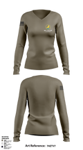 Ape Polish-Service 19448137 Women's Long Sleeve V-neck Shirt - 1