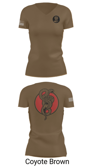 Women's Short Sleeve Vneck Shirt, Red WarriorsCobras, Army, Teamtime, Team time, sublimation, custom sports apparel, team uniforms, spirit wear, spiritwear, sports uniforms, custom shirts, team store, custom team store, fundraiser sports, apparel fundraiser