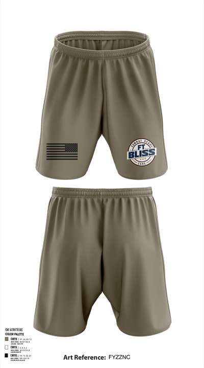 Fort Bliss DENTAC 45605501 Athletic Shorts With Pockets - 22