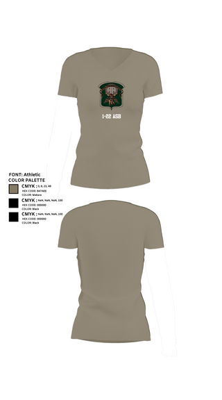 Women's Short Sleeve Vneck Shirt, 1-22 ASB, , Teamtime, Team time, sublimation, custom sports apparel, team uniforms, spirit wear, spiritwear, sports uniforms, custom shirts, team store, custom team store, fundraiser sports, apparel fundraiser