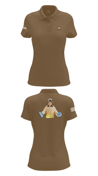 Women's Short Sleeve Performance Polo, 1st DSB, Marines, Teamtime, Team time, sublimation, custom sports apparel, team uniforms, spirit wear, spiritwear, sports uniforms, custom shirts, team store, custom team store, fundraiser sports, apparel fundraiser