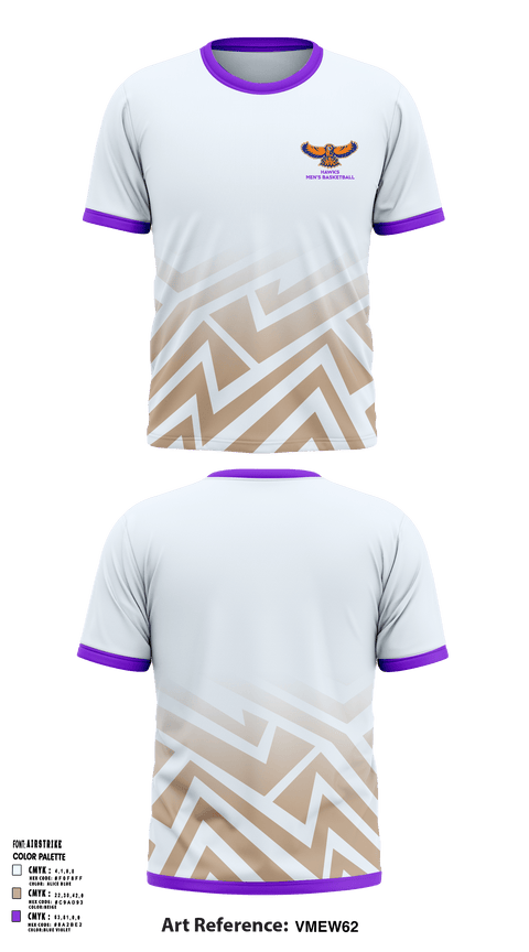 Short Sleeve Performance Shirt, Hawks, Men's Basketball, Teamtime, Team time, sublimation, custom sports apparel, team uniforms, spirit wear, spiritwear, sports uniforms, custom shirts, team store, custom team store, fundraiser sports, apparel fundraiser
