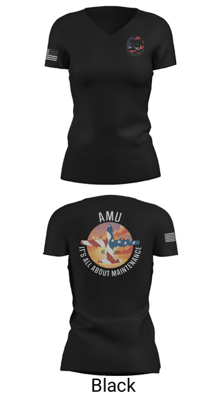 Women's Short Sleeve Vneck Shirt, 910th AMU, Air Force, Teamtime, Team time, sublimation, custom sports apparel, team uniforms, spirit wear, spiritwear, sports uniforms, custom shirts, team store, custom team store, fundraiser sports, apparel fundraiser