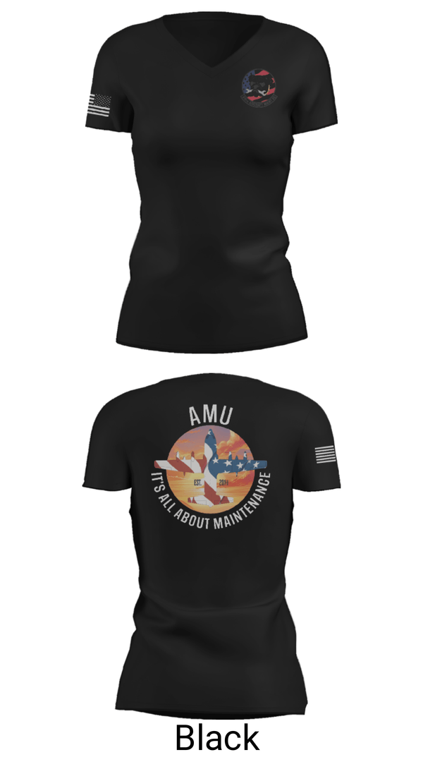 Women's Short Sleeve Vneck Shirt, 910th AMU, Air Force, Teamtime, Team time, sublimation, custom sports apparel, team uniforms, spirit wear, spiritwear, sports uniforms, custom shirts, team store, custom team store, fundraiser sports, apparel fundraiser
