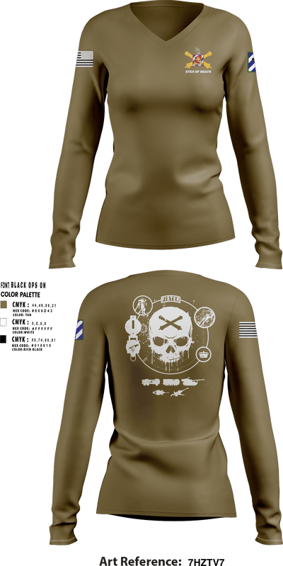 1-41 FA 18565829 Women's Long Sleeve V-neck Shirt - 10
