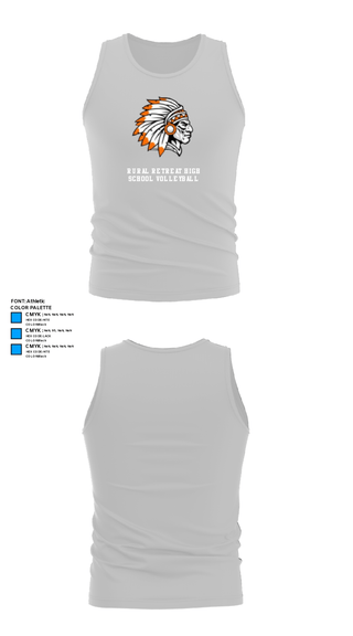 Tank Top, Rural Retreat High School Volleyball, Women's Volleyball, Teamtime, Team time, sublimation, custom sports apparel, team uniforms, spirit wear, spiritwear, sports uniforms, custom shirts, team store, custom team store, fundraiser sports, apparel fundraiser