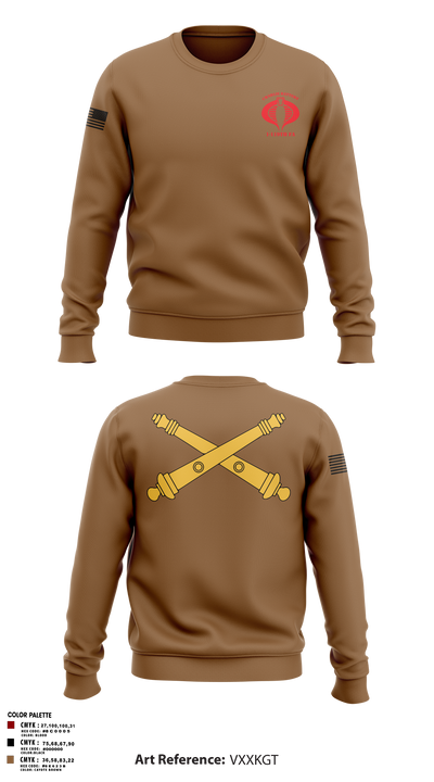 Charlie Battery, 1-119th FA 47943338 Crew Neck Sweatshirt - 2
