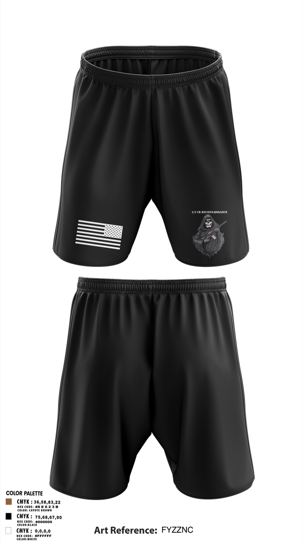 Athletic Shorts With Pockets, 1/3 CR Reconnaissance, , Teamtime, Team time, sublimation, custom sports apparel, team uniforms, spirit wear, spiritwear, sports uniforms, custom shirts, team store, custom team store, fundraiser sports, apparel fundraiser