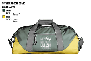 Duffle Bag, New Milford Bulls Football And Cheerleading, Football, Teamtime, Team time, sublimation, custom sports apparel, team uniforms, spirit wear, spiritwear, sports uniforms, custom shirts, team store, custom team store, fundraiser sports, apparel fundraiser