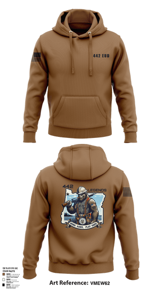 Hoodie, 442 EUD, National Guard, Teamtime, Team time, sublimation, custom sports apparel, team uniforms, spirit wear, spiritwear, sports uniforms, custom shirts, team store, custom team store, fundraiser sports, apparel fundraiser