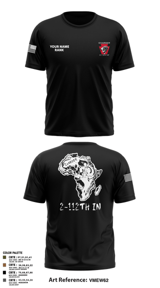 Old School Cotton Feel Shirt, Charger Co. / 2-112th Infantry Battalion, National Guard, Teamtime, Team time, sublimation, custom sports apparel, team uniforms, spirit wear, spiritwear, sports uniforms, custom shirts, team store, custom team store, fundraiser sports, apparel fundraiser
