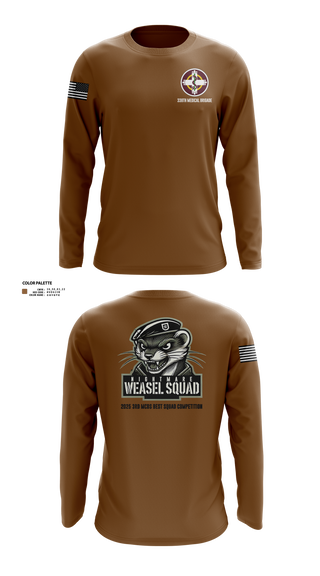 Long Sleeve Performance Shirt, 338th MED BDE, Army, Teamtime, Team time, sublimation, custom sports apparel, team uniforms, spirit wear, spiritwear, sports uniforms, custom shirts, team store, custom team store, fundraiser sports, apparel fundraiser