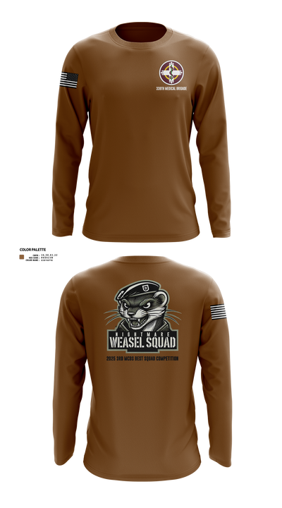338th MED BDE 94781035 Long Sleeve Performance Shirt 10