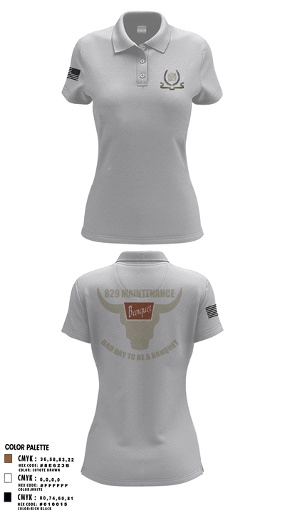 829 maintenance 40042048 Women's Short Sleeve Performance Polo  - 2