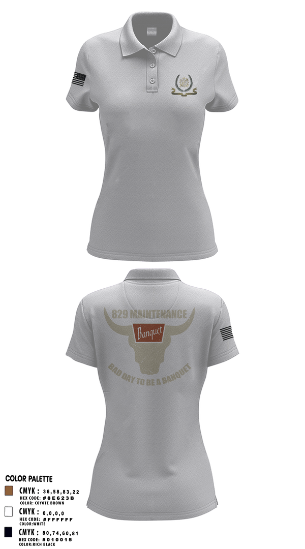 Women's Short Sleeve Performance Polo, 829 maintenance, National Guard, Teamtime, Team time, sublimation, custom sports apparel, team uniforms, spirit wear, spiritwear, sports uniforms, custom shirts, team store, custom team store, fundraiser sports, apparel fundraiser