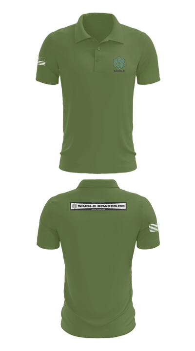 Single Boards.co 15262611 Short Sleeve Performance Polo - 21