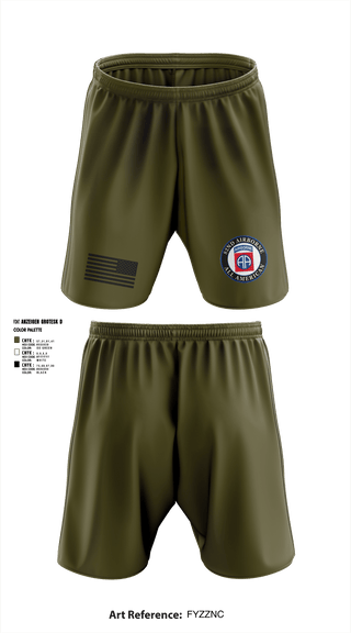 Athletic Shorts With Pockets, 82nd Airborne Division, Army, Teamtime, Team time, sublimation, custom sports apparel, team uniforms, spirit wear, spiritwear, sports uniforms, custom shirts, team store, custom team store, fundraiser sports, apparel fundraiser