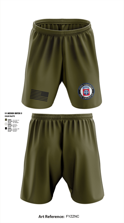 82nd Airborne Division 11524077 Athletic Shorts With Pockets - 3