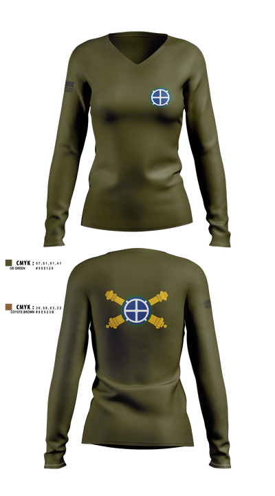 35th Divarty 9594732 Women's Long Sleeve V-neck Shirt - 2