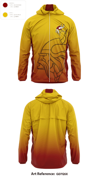 Mission Valley Senior High School Volleyball 58304550 Windbreaker - 2
