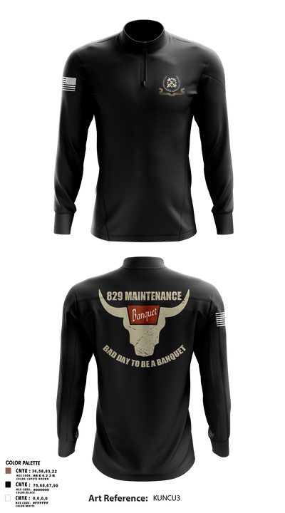 829 maintenance 40042048 Quarter Zip Jacket - 3