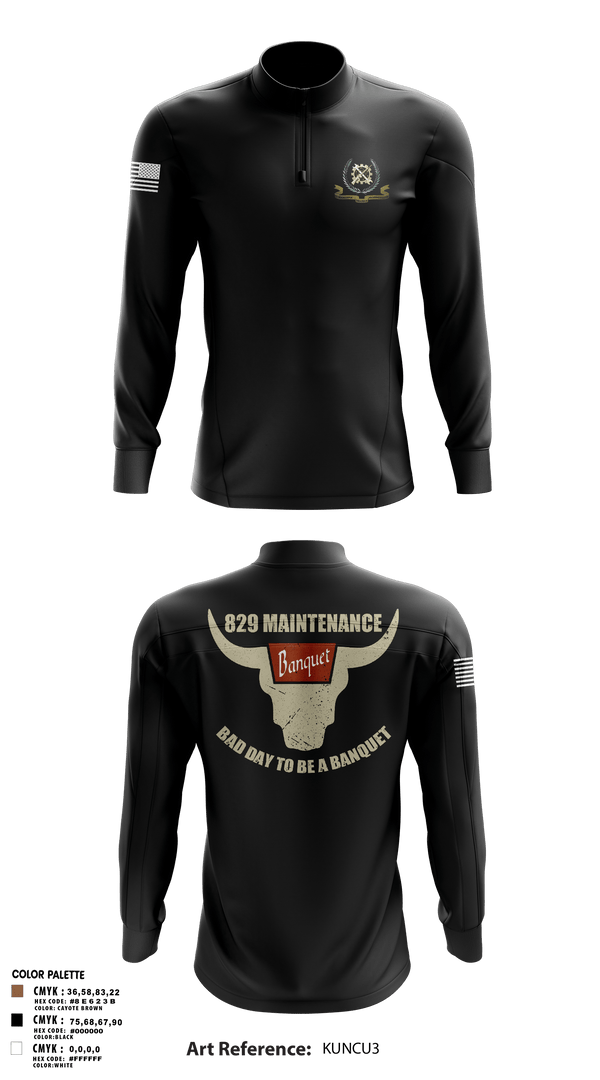 Quarter Zip Jacket, 829 maintenance, National Guard, Teamtime, Team time, sublimation, custom sports apparel, team uniforms, spirit wear, spiritwear, sports uniforms, custom shirts, team store, custom team store, fundraiser sports, apparel fundraiser