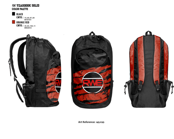 Gear Bag, RWE, Men's Basketball, Teamtime, Team time, sublimation, custom sports apparel, team uniforms, spirit wear, spiritwear, sports uniforms, custom shirts, team store, custom team store, fundraiser sports, apparel fundraiser