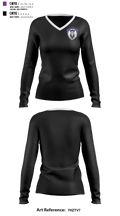 Hawks 87969808 Women's Long Sleeve V-neck Shirt - 1