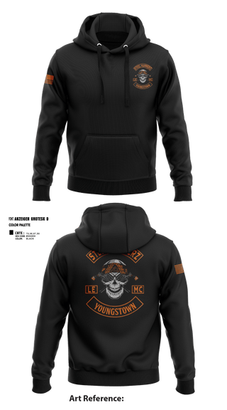 Hoodie, Yougstown Steel hammerz, Police, Teamtime, Team time, sublimation, custom sports apparel, team uniforms, spirit wear, spiritwear, sports uniforms, custom shirts, team store, custom team store, fundraiser sports, apparel fundraiser