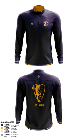 Quarter Zip Jacket, Boulder High School Girls Volleyball, Women's Volleyball, Teamtime, Team time, sublimation, custom sports apparel, team uniforms, spirit wear, spiritwear, sports uniforms, custom shirts, team store, custom team store, fundraiser sports, apparel fundraiser