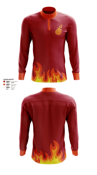 Quarter Zip Jacket, Houston hot shots, Men's Basketball, Teamtime, Team time, sublimation, custom sports apparel, team uniforms, spirit wear, spiritwear, sports uniforms, custom shirts, team store, custom team store, fundraiser sports, apparel fundraiser