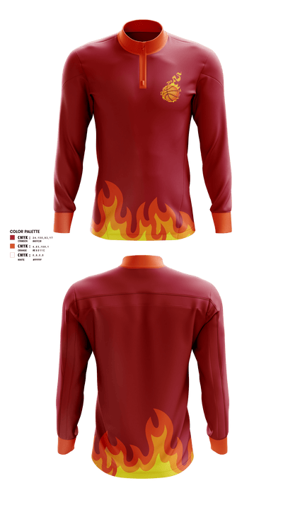 Houston hot shots 40745604 Quarter Zip Jacket - 1