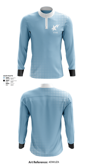 Quarter Zip Jacket, Starz, Men's Basketball, Teamtime, Team time, sublimation, custom sports apparel, team uniforms, spirit wear, spiritwear, sports uniforms, custom shirts, team store, custom team store, fundraiser sports, apparel fundraiser