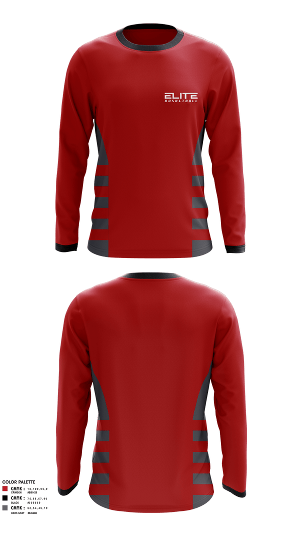 Long Sleeve Performance Shirt, Ildar Elite, Men's Basketball, Teamtime, Team time, sublimation, custom sports apparel, team uniforms, spirit wear, spiritwear, sports uniforms, custom shirts, team store, custom team store, fundraiser sports, apparel fundraiser