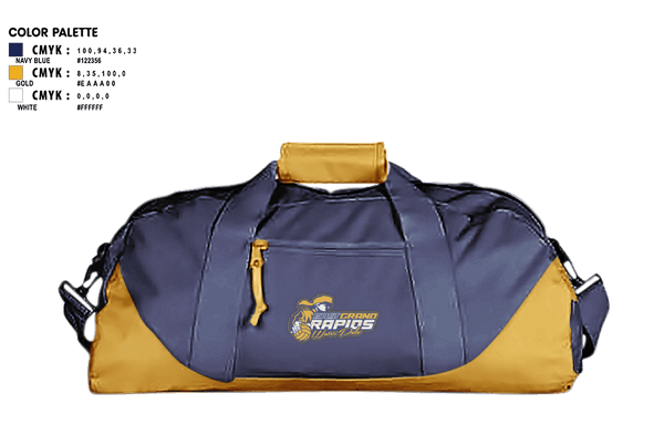 Duffle Bag, East Grand Rapids, Water Polo, Teamtime, Team time, sublimation, custom sports apparel, team uniforms, spirit wear, spiritwear, sports uniforms, custom shirts, team store, custom team store, fundraiser sports, apparel fundraiser