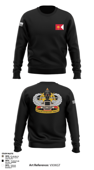 Crew Neck Sweatshirt, 594th transportation, Army, Teamtime, Team time, sublimation, custom sports apparel, team uniforms, spirit wear, spiritwear, sports uniforms, custom shirts, team store, custom team store, fundraiser sports, apparel fundraiser