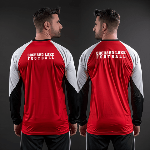 Long Sleeve Performance Shirt, Orchard Lake St Mary’s, Football, Teamtime, Team time, sublimation, custom sports apparel, team uniforms, spirit wear, spiritwear, sports uniforms, custom shirts, team store, custom team store, fundraiser sports, apparel fundraiser