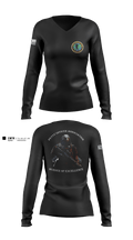 Center for Security Forces Detachment Chesapeake 88189039 Women's Long Sleeve V-neck Shirt - 1
