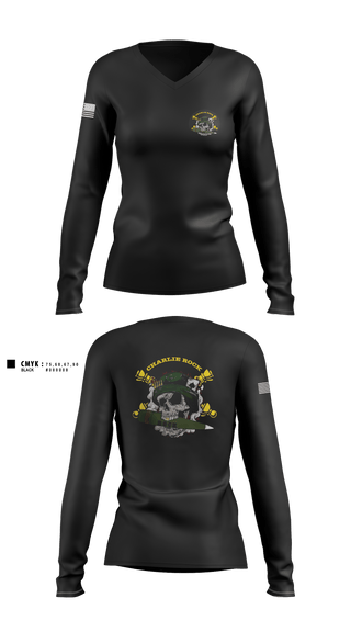 Women's Long Sleeve Vneck Shirt, Charlie rock, Army, Teamtime, Team time, sublimation, custom sports apparel, team uniforms, spirit wear, spiritwear, sports uniforms, custom shirts, team store, custom team store, fundraiser sports, apparel fundraiser