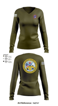 MDW 95441166 Women's Long Sleeve V-neck Shirt - 101