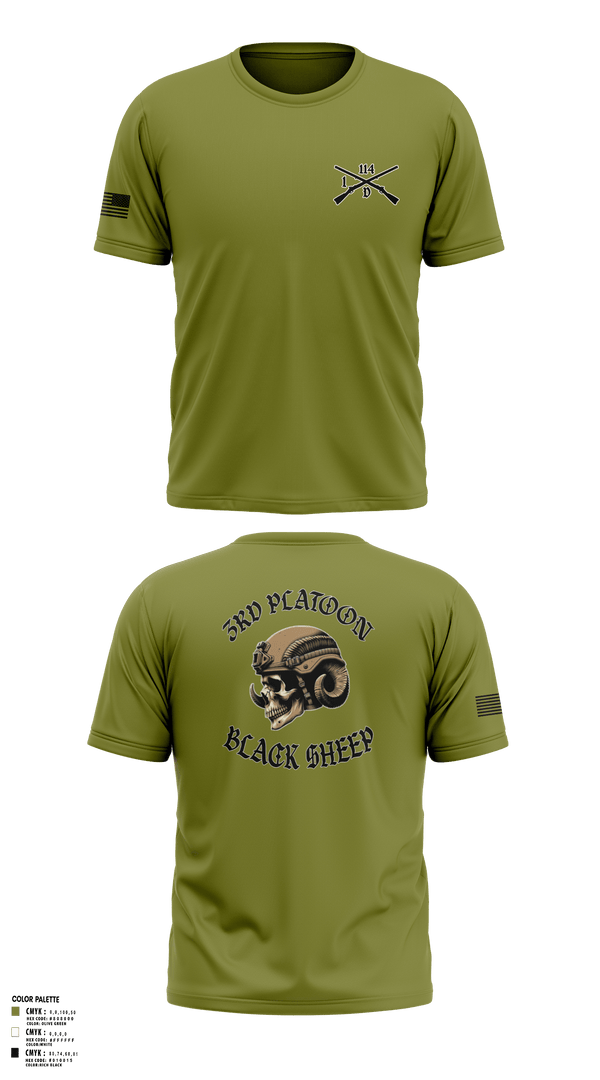 Short Sleeve Performance Shirt, 3rd PLT Black Sheep, Army, Teamtime, Team time, sublimation, custom sports apparel, team uniforms, spirit wear, spiritwear, sports uniforms, custom shirts, team store, custom team store, fundraiser sports, apparel fundraiser
