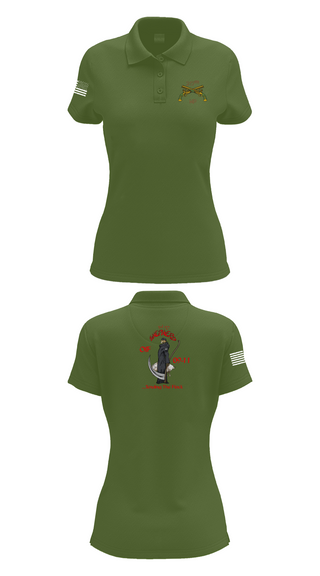 Women's Short Sleeve Performance Polo, , Army, Teamtime, Team time, sublimation, custom sports apparel, team uniforms, spirit wear, spiritwear, sports uniforms, custom shirts, team store, custom team store, fundraiser sports, apparel fundraiser