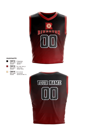Mens Basketball Jersey, Riverton, Men's Basketball, Teamtime, Team time, sublimation, custom sports apparel, team uniforms, spirit wear, spiritwear, sports uniforms, custom shirts, team store, custom team store, fundraiser sports, apparel fundraiser