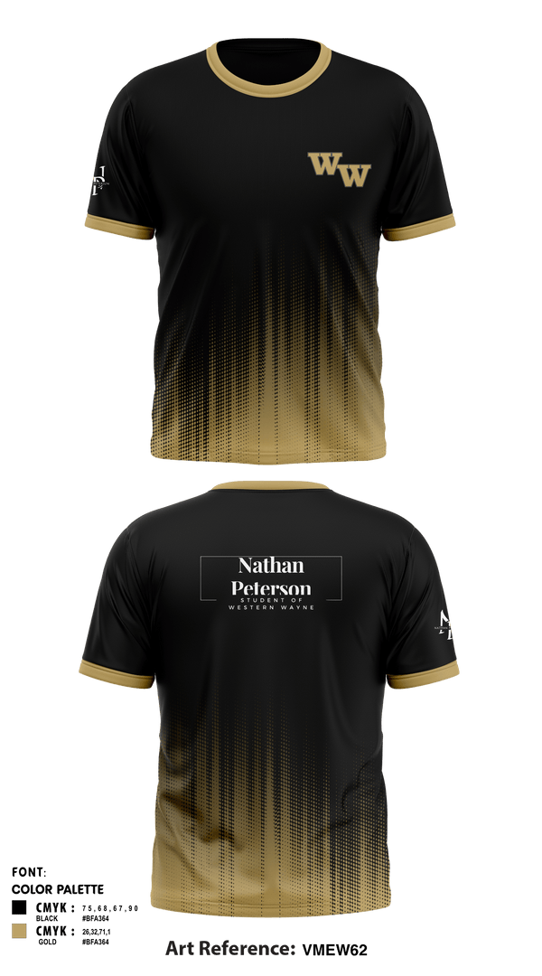 Short Sleeve Performance Shirt, Student of Western Wayne, , Teamtime, Team time, sublimation, custom sports apparel, team uniforms, spirit wear, spiritwear, sports uniforms, custom shirts, team store, custom team store, fundraiser sports, apparel fundraiser