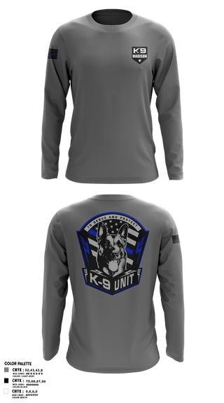 Long Sleeve Performance Polo, K-9, , Teamtime, Team time, sublimation, custom sports apparel, team uniforms, spirit wear, spiritwear, sports uniforms, custom shirts, team store, custom team store, fundraiser sports, apparel fundraiser