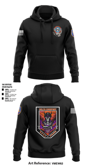 Hoodie, Delta Co, 2-13th AVN REGT_CADRE, Army, Teamtime, Team time, sublimation, custom sports apparel, team uniforms, spirit wear, spiritwear, sports uniforms, custom shirts, team store, custom team store, fundraiser sports, apparel fundraiser