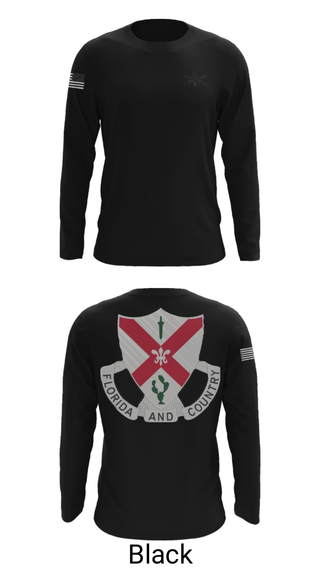 Long Sleeve Performance Shirt, C Co 1-124 Rifle Company, National Guard, Teamtime, Team time, sublimation, custom sports apparel, team uniforms, spirit wear, spiritwear, sports uniforms, custom shirts, team store, custom team store, fundraiser sports, apparel fundraiser
